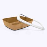 Savic Iriz Litter Tray with Rim for Cats (Nordic Brown, 17 x 12 x 5 inch) - Image 3