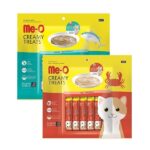 Me O Creamy Crab and Creamy Tuna Bonito Cat Treat Combo (2 x 300 g)