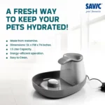Savic Cascade White Anthracite Cat Water Fountain - Image 5