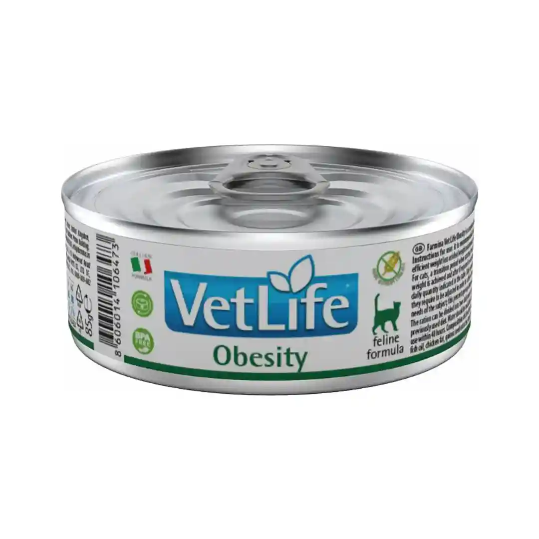 9ySzr5Ozd-product.webp Farmina Vet Life Obesity Wet Cat Food 85g