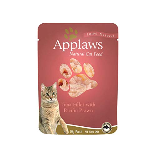 Applaws Tuna Fillet with Pacific Prawn Wet Cat Food, 70 g