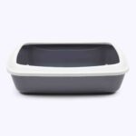 Savic Iriz Litter Tray with Rim for Cats (Cold Grey, 17 x 12 x 5 inch) - Image 4