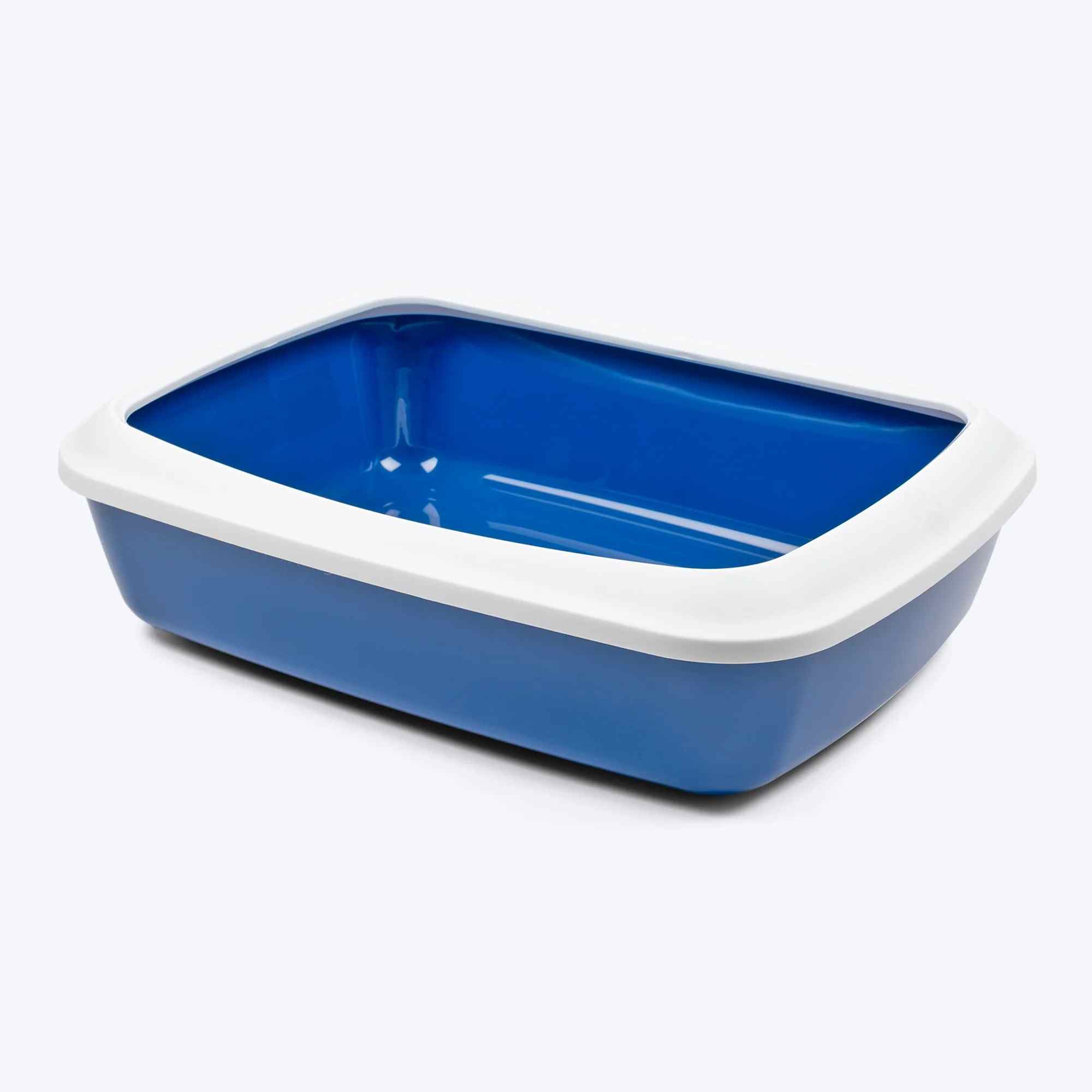 B_RkLB_4I-Savic-Iriz-Litter-Tray-with-Rim-for-Cats-Nordic-Blue-17-x-12-x-5-inch.jpeg Savic Iriz Litter Tray with Rim for Cats (Nordic Blue, 17 x 12 x 5 inch) - Image 1