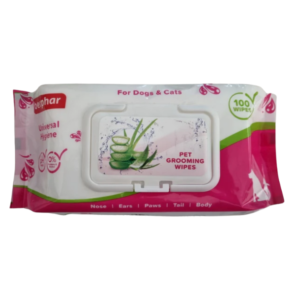 Beaphar Pet Grooming Wipes - 100 Wipes