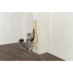 Trixie Scratching Boad Cat Sisal Rug/Plush Catnip (35x69cm, Natural/Beige) - Image 2