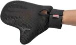 Trixie Fur Care Glove, Wire Bristles with Tips (Dark Grey/Blue) - Image 6