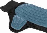 Trixie Fur Care Glove, Wire Bristles with Tips (Dark Grey/Blue) - Image 2