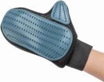 Trixie Fur Care Glove, Wire Bristles with Tips (Dark Grey/Blue) - Image 5