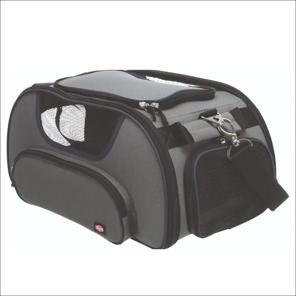 Blue.webp Trixie Wings Airline Carrier for Pets (Grey/Blue) - Image 1