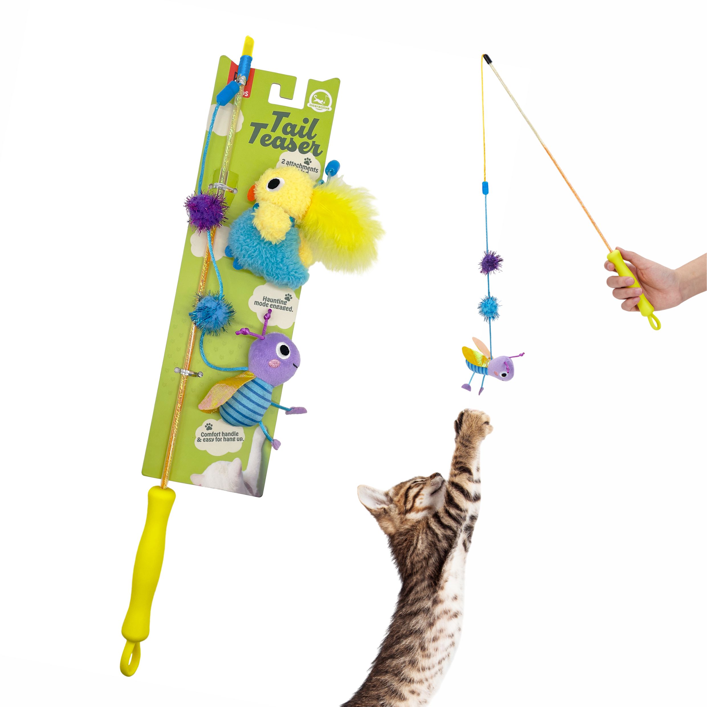 CAT-WAND-TOY-1-1.jpg FOFOS Wand Toy Replaceable-Let's Fly Together Toy for Cats