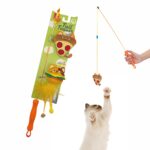 FOFOS Wand Toy Replaceable-Meow Fast Food Toy for Cats - Image 2