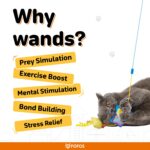 FOFOS Wand Toy Replaceable-Hungry Kittens Toy for Cats - Image 4