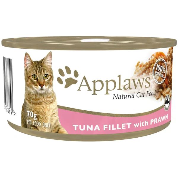 Applaws Tuna Fillet & Prawn Natural Wet Cat Food, 70g