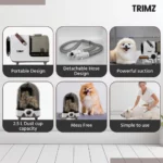 Trimz Pet Grooming Kit and Vacuum Suction for Dogs and Cats - Image 12