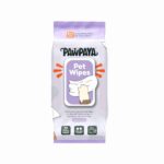 Pawpaya Lavender Pet Wipes for Dogs and Cats, 100 Pull Pack (20x18cm)