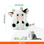 FOFOS Floppy Crinkle Cow Catnip Toy for Cats - Image 7