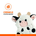 FOFOS Floppy Crinkle Cow Catnip Toy for Cats - Image 3