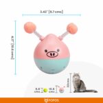 FOFOS Crazy Tumbler Pig Toy for Cats - Image 8