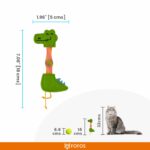 FOFOS Crocodile Flick Tube Catnip Toy for Cats - Image 7