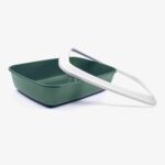 Savic Iriz Litter Tray with Rim for Cats (Nordic Green, 17 x 12 x 5 inch) - Image 3
