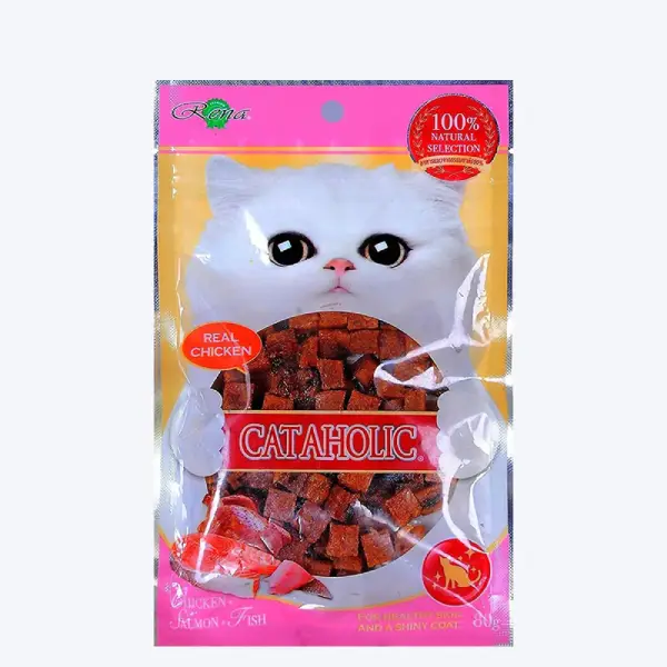 Cataholic Chicken and Salmon Cubes Cat Treats - 80 g