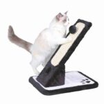 Trixie Scratching Mat Plush/Sisal Rug for Cats (42 cm, Black/Cream) - Image 2