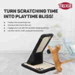 Trixie Scratching Mat Plush/Sisal Rug for Cats (42 cm, Black/Cream) - Image 3