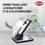 Trixie Scratching Mat Plush/Sisal Rug for Cats (42 cm, Black/Cream) - Image 7
