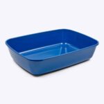 Savic Iriz Litter Tray with Rim for Cats (Nordic Blue, 17 x 12 x 5 inch) - Image 2