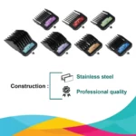 Andis 7-Piece Animal Clip Comb Set for Cats and Dogs - Image 2