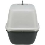 Trixie Berto Top Litter Tray with Separating System, 39 x 42 x 59 cm (Light/Dark Grey) - Image 3
