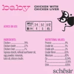 Schesir Baby Cat Mousse, Chicken & Chicken Liver Wet Food in Pouch, 70g - Image 4