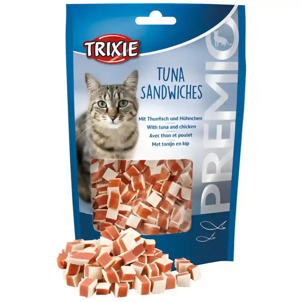 EI8MsXmgn-product.webp Trixie Premio Tuna Sandwiches Treat for Cats, 50 g - Image 1
