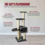 Trixie Alicante Scratching Cat Tree (142 cm, Anthracite) - Image 4
