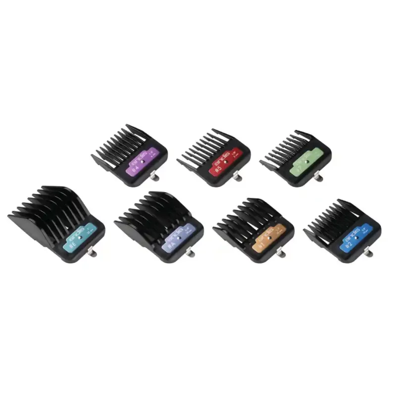 Andis 7-Piece Animal Clip Comb Set for Cats and Dogs