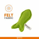 Barkbutler Fofos Felt Fish Cat Toy Box, 1 Pcs - Image 4