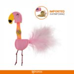 FOFOS Flamingo Flick Tube Catnip Toy for Cats - Image 6