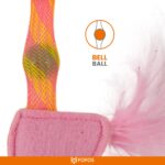 FOFOS Flamingo Flick Tube Catnip Toy for Cats - Image 5