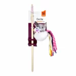 Fofos Bird Wand Toy wooden stick rope teaser