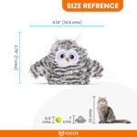FOFOS Flapping Owl Chirping Interactive Toy for Cats - Image 7
