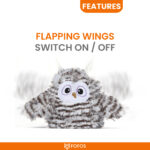 FOFOS Flapping Owl Chirping Interactive Toy for Cats - Image 6