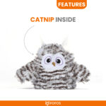 FOFOS Flapping Owl Chirping Interactive Toy for Cats - Image 4