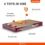 FOFOS ROCK & ROLL Play Box Cat Toy - Image 4
