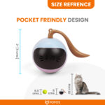 FOFOS Magic Ball Tumbler Smart Toy for Cats (White) - Image 7