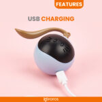 FOFOS Magic Ball Tumbler Smart Toy for Cats (White) - Image 4