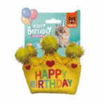 FOFOS Birthday Crown Catnip Toy for Cats