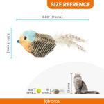 FOFOS Blue Bird with Catnip Balls Interactive Toy for Cats - Image 10