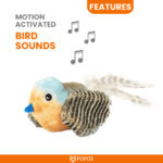 FOFOS Blue Bird with Catnip Balls Interactive Toy for Cats - Image 5