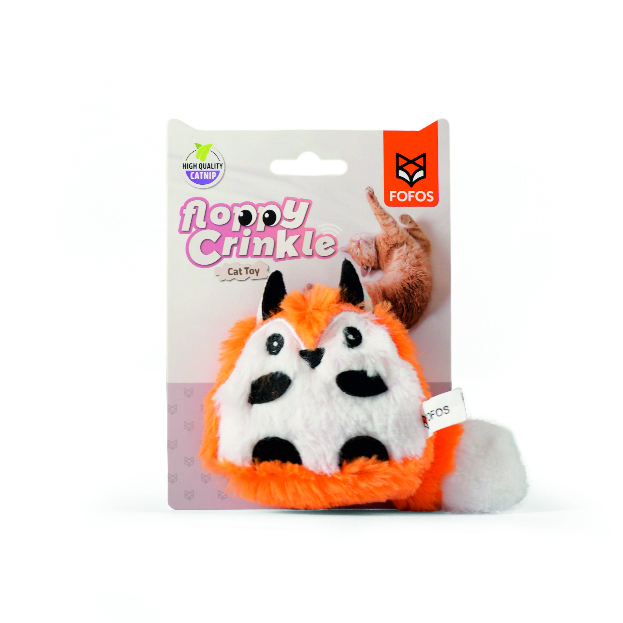 FOX-1.jpg FOFOS Floppy Crinkle Fox Catnip Toy for Cats