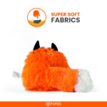 FOFOS Floppy Crinkle Fox Catnip Toy for Cats - Image 4